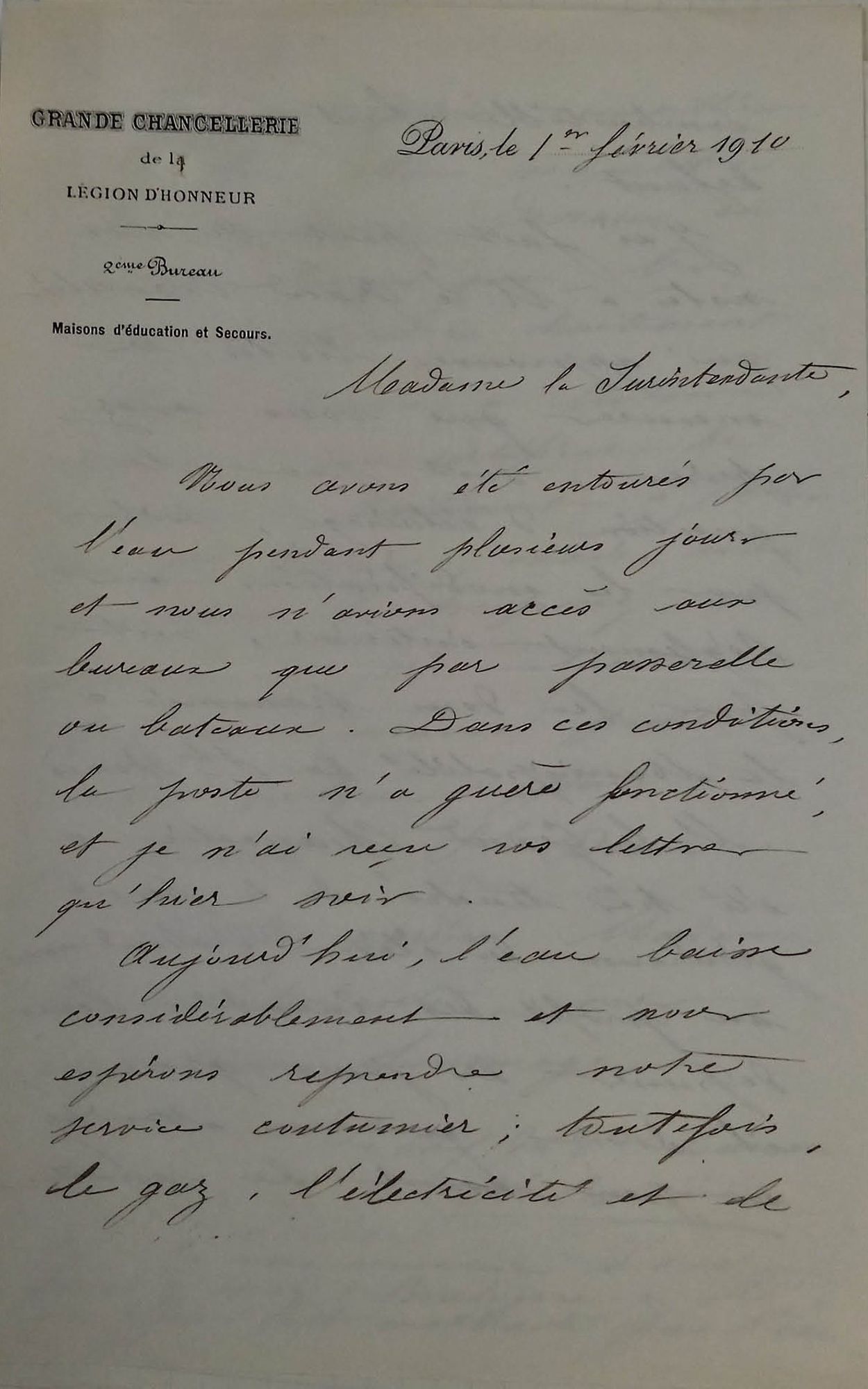 Crue de la seine en 1910