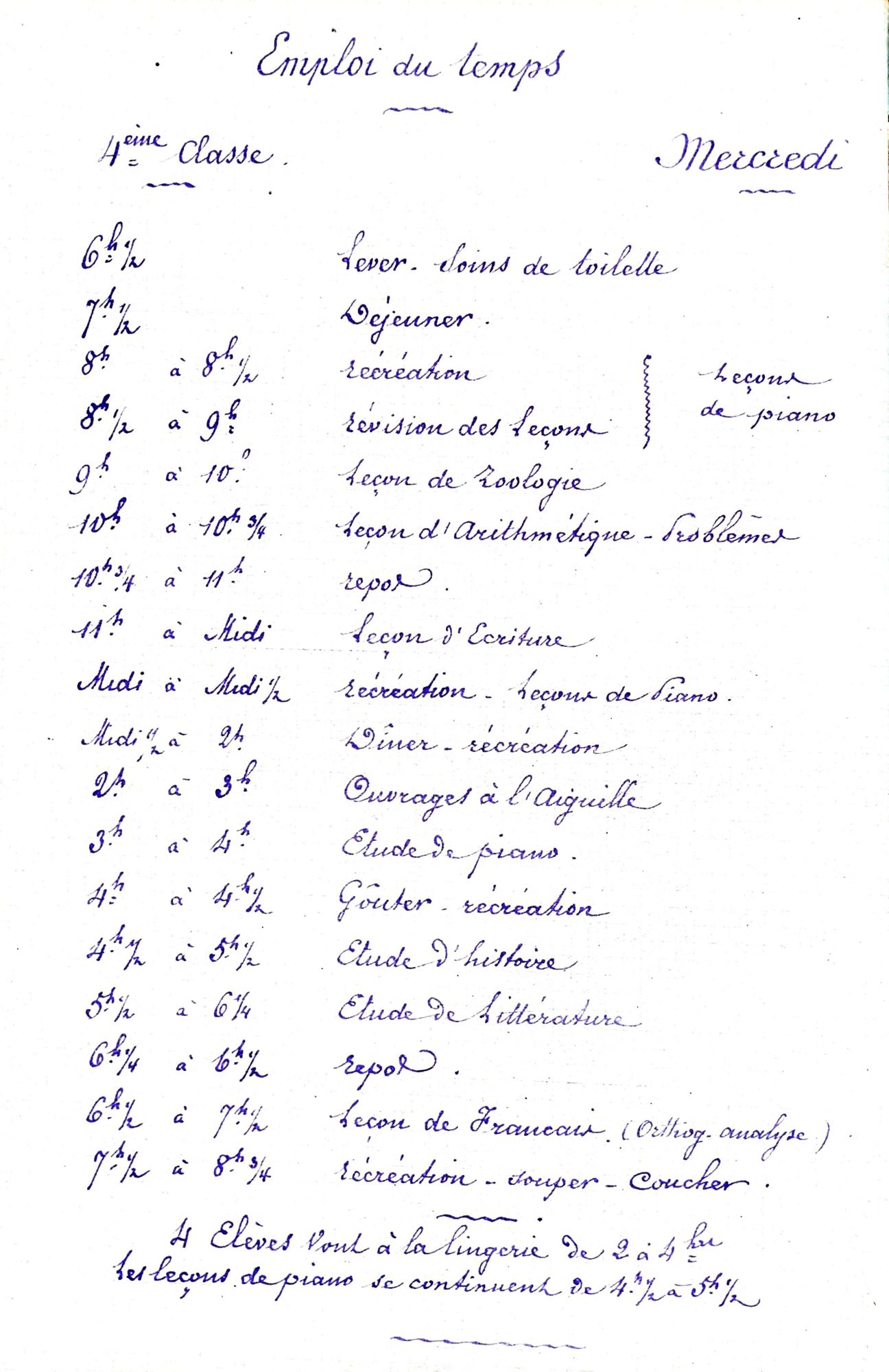 Les enseignements dispensés à Ecouen