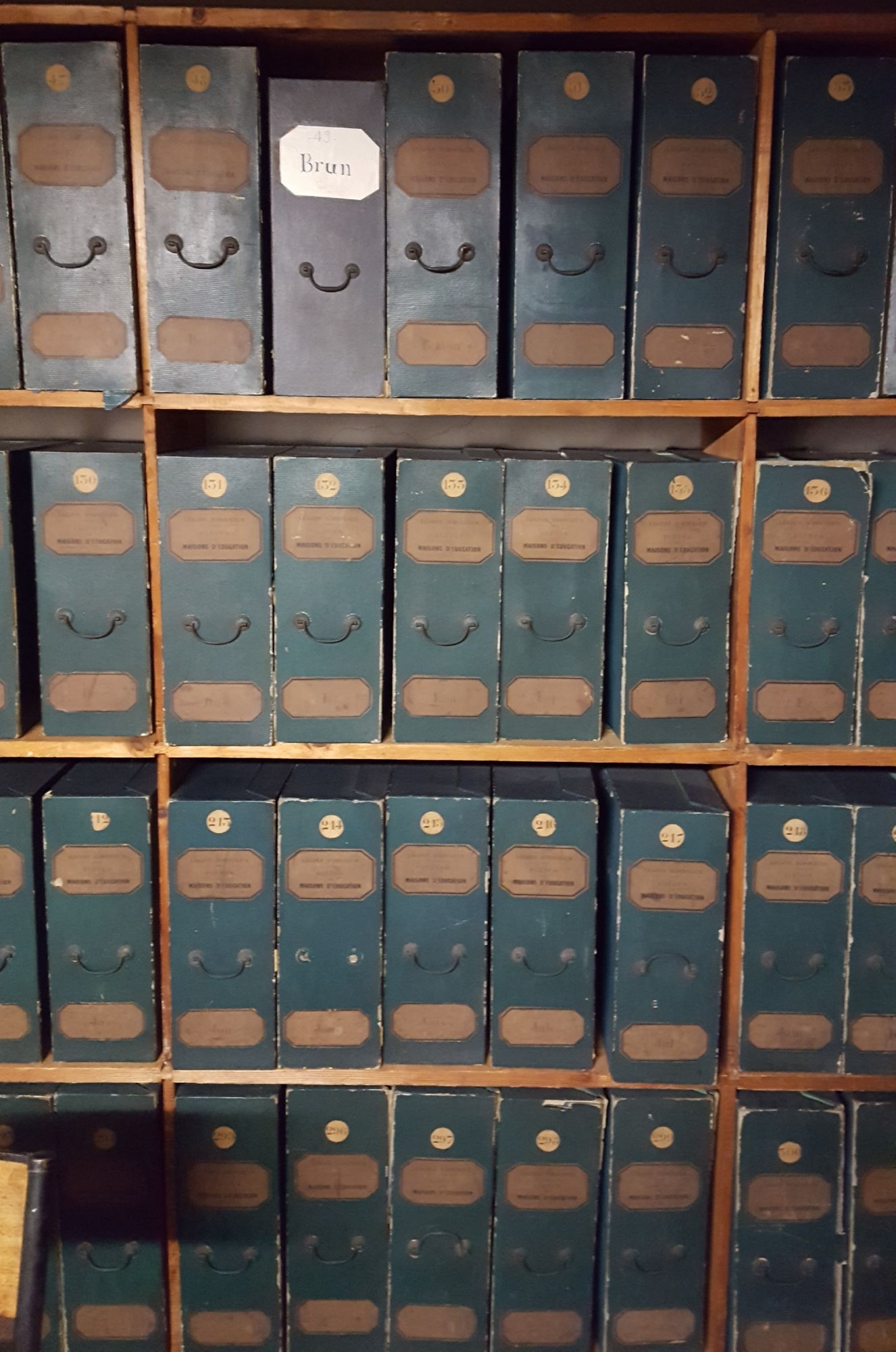 Dossiers d'élèves des maisons d'éducation